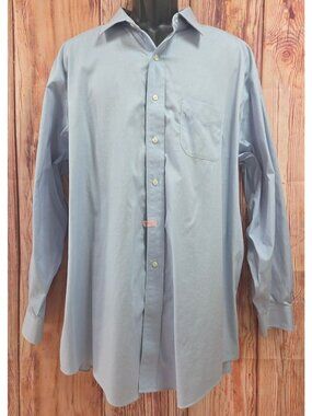 Brooks Brothers Mens Madison Fit Blue Non-Iron Dress Shirt 18-35 Supima Cotton B